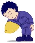 作業員がお辞儀をしているイラストイメージ