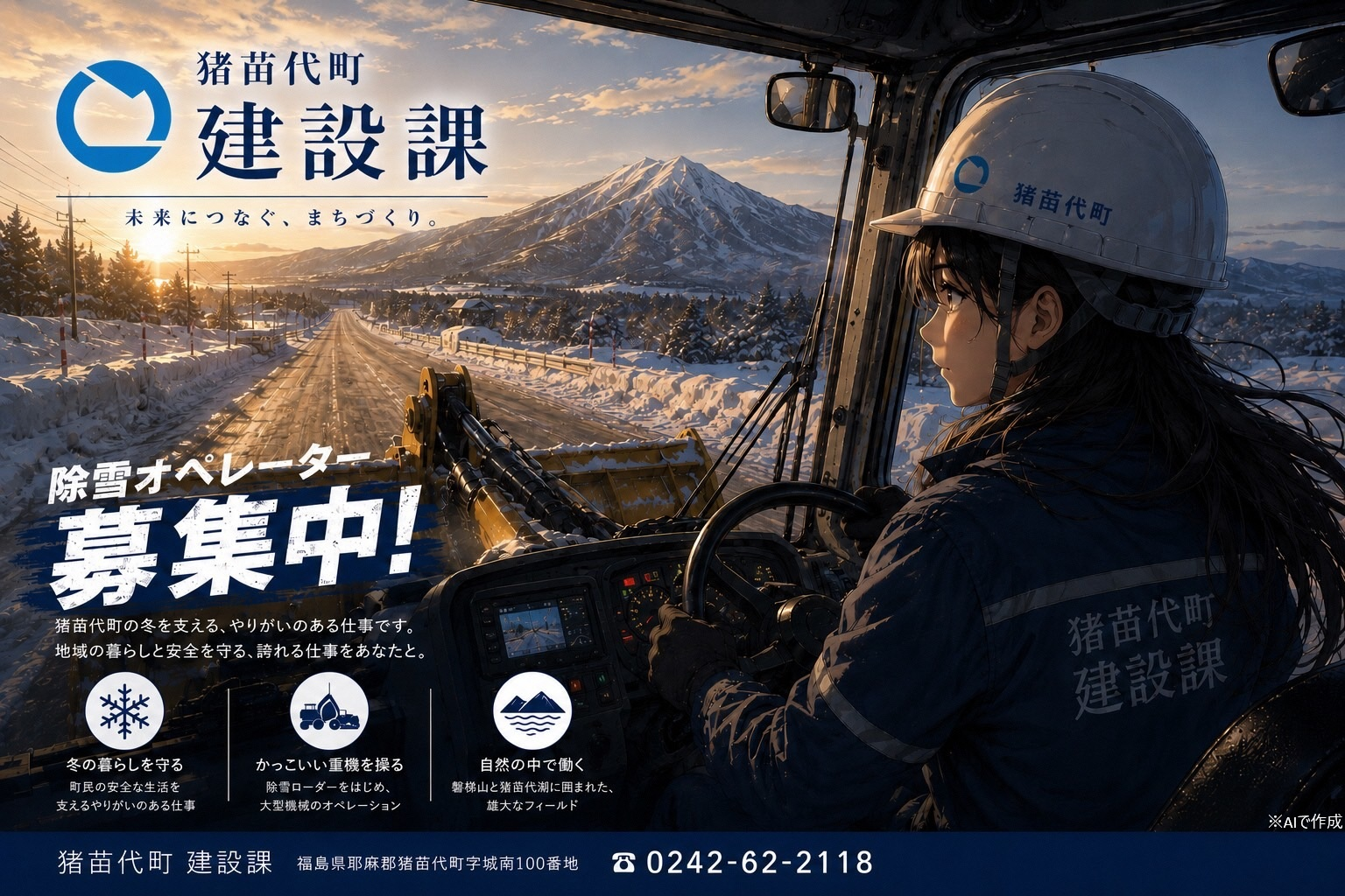 除雪オペレーター募集中