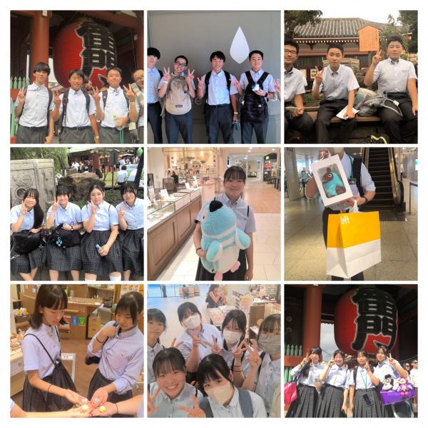 【修学旅行(3)】浅草へ集合！班別自主研修が無事終了しました１