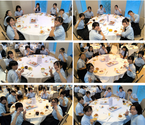 【修学旅行(8)】最終日の朝！全員元気に朝食をとっています２