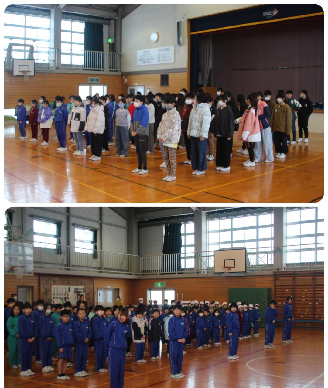 野口スキー大会壮行会の様子