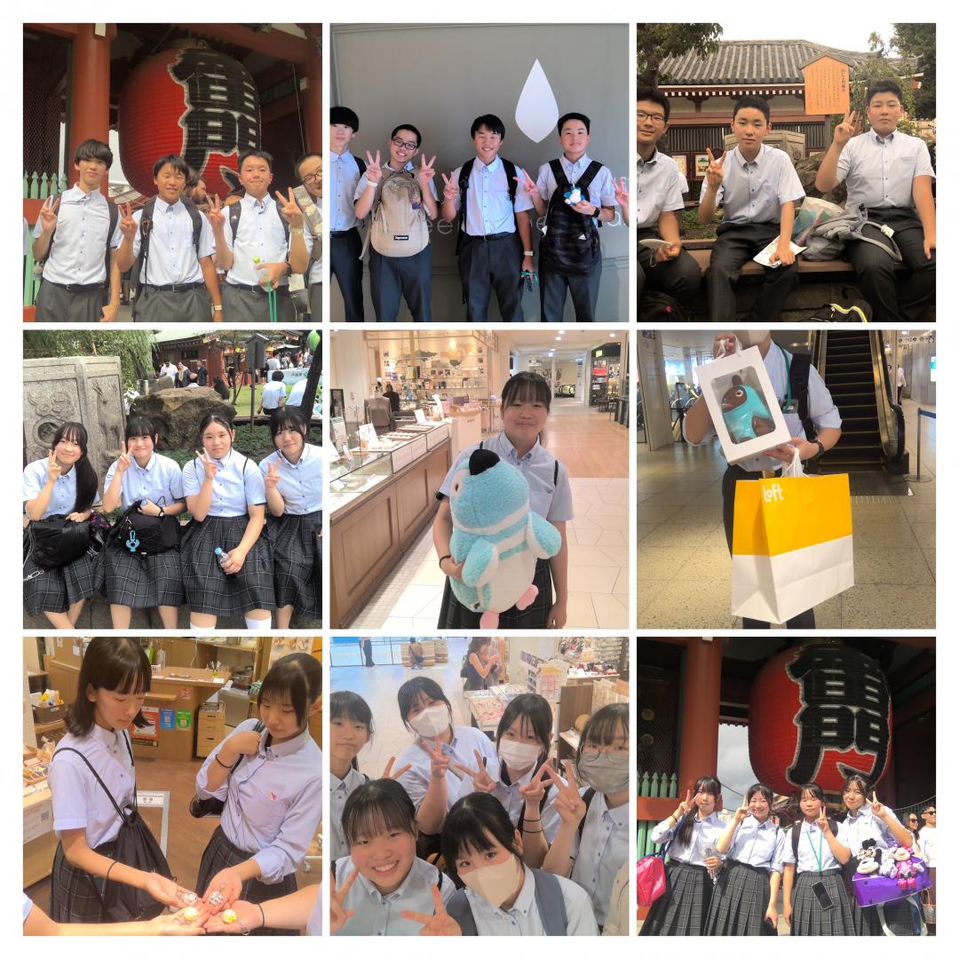 【修学旅行(3)】浅草へ集合！班別自主研修が無事終了しました１