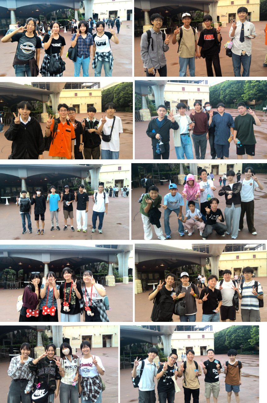 【修学旅行(7)】夢の世界へ！東京ディズニーシーを満喫中１