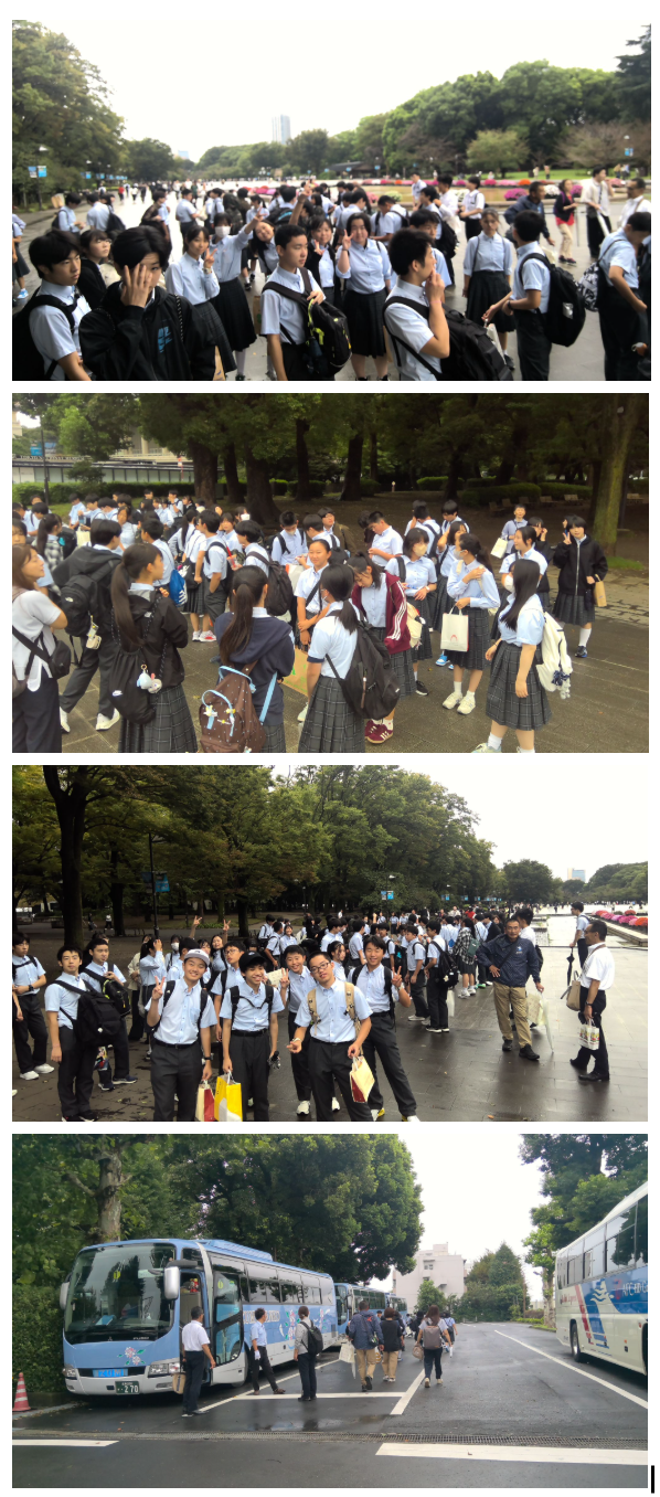 【修学旅行(11)】全行程を無事に終了し、学校へ向けて出発！